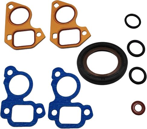 LS Camshaft Thrust Retainer Plate Gasket Seal Cam + Bolt Kit + Timing Cover Gasket+ Water Pump Gaskets + Crankshaft Seal Gen III IV V 4.8 5.3L 6.0L 6.2L LSX LS1 LT1 L83 L86 L87 L84 LT4 LQ4 LQ9 LS2 LS3 in Saudi Arabia