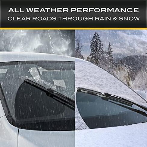 Cat C2.0 Windshield Wipers Blades 3pc Set Heavy Duty Automotive Replacement Windshield Wiper Blades Premium Beam Design, Front Pair PLUS Rear Wiper All Season Silent Clean Streak-Free Rubber 3-Piece in Kuwait