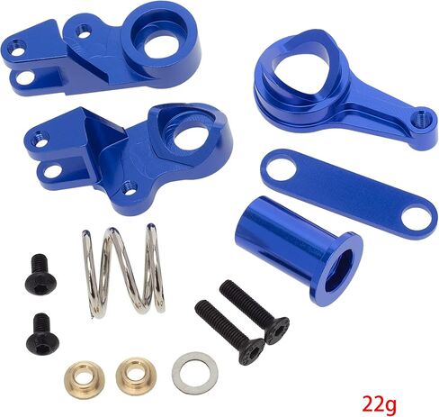 Alloy Servo Saver Set Steering Assembled 6845X for Traxxas Drag Slash 1967 Upgarde Parts Slash 4X4 Rustler 4X4 Bandit Upgrades (Dark Blue) in Saudi Arabia