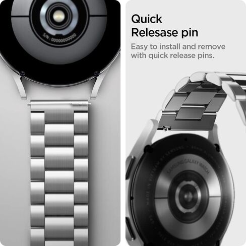 Spigen Modern Fit Designed For Samsung Galaxy Watch 6/5/4 44/40mm, Classic 6 47/43mm, 5 Pro 45mm, 4 Classic 46/42mm, 3 41mm, Active 1&2 Band in Saudi Arabia