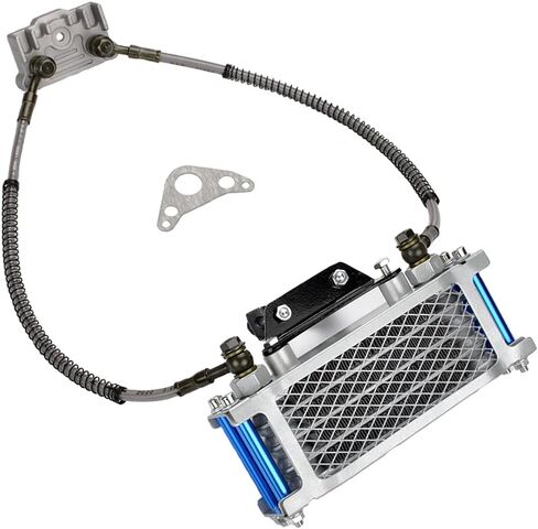 Refit Pit Dirt Bike Oil Cooler Cooling Radiator Engine Kit Universal For 70 110 125 140cc Motorcycle ATV Go Kart in Kuwait