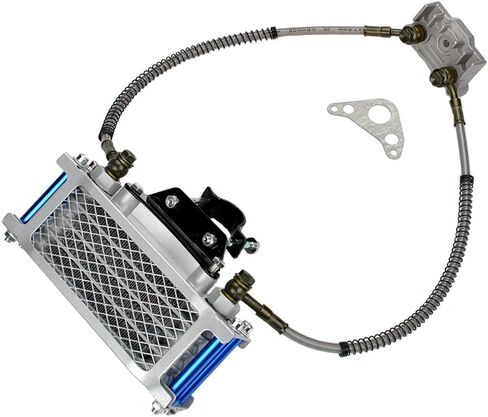 Refit Pit Dirt Bike Oil Cooler Cooling Radiator Engine Kit Universal For 70 110 125 140cc Motorcycle ATV Go Kart in Kuwait