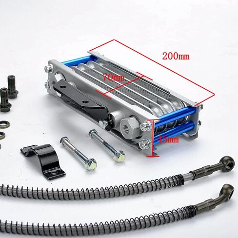 Refit Pit Dirt Bike Oil Cooler Cooling Radiator Engine Kit Universal For 70 110 125 140cc Motorcycle ATV Go Kart in Kuwait