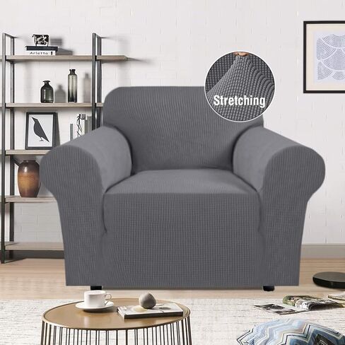 PrimeBeau 1-Piece Sofa Cover High Stretch Sofa Covers/Couch Covers/Lounge Covers with Elastic Bottom, Form Fit Stretch Furniture Cover for Living Room,Sofa Cover Stretch(Loveseat 2 Seater,Navy) in Kuwait