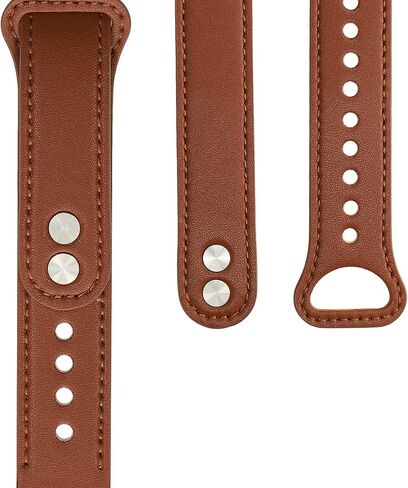 kwmobile Real Leather Watch Strap Compatible with Xiaomi Mi Band 7 Pro - Fitness Tracker Replacement Sports Wristband with Clasp in Saudi Arabia