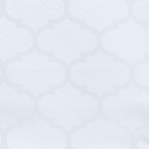 Montague Trellis Total Blackout Roman Shade, 34"x64", White in Saudi Arabia