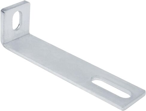 10 Pcs Heavy Duty L Angle Brackets, 5-3/4x1-3/8 in., Slotted Corner Brace, Thickness 4mm, Fit for 7/16" Bolt in Saudi Arabia