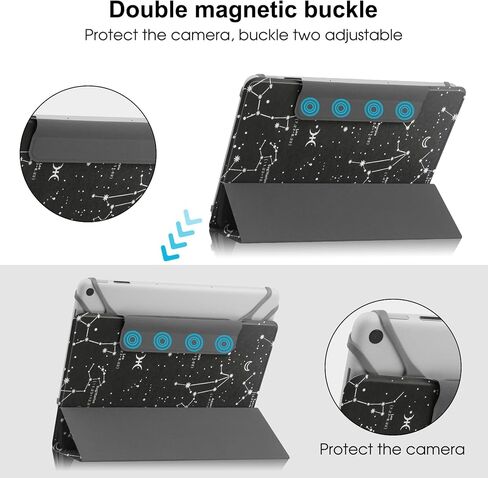 Universal Case for 9-11 inch Galaxy Fire Android Tablet Protective Cover Two Position Adjustable with Foldable Stand - Flower in Saudi Arabia