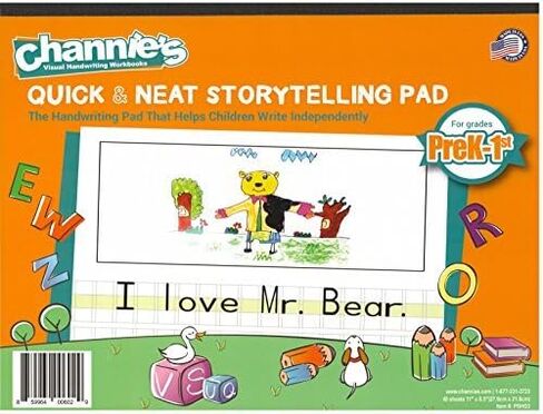 Channie’s All-In-One Visual Handwriting & Math Workbook Set for Pre-Kindergarten - 1st Grade Elementary School Students (5 Pack) in Kuwait