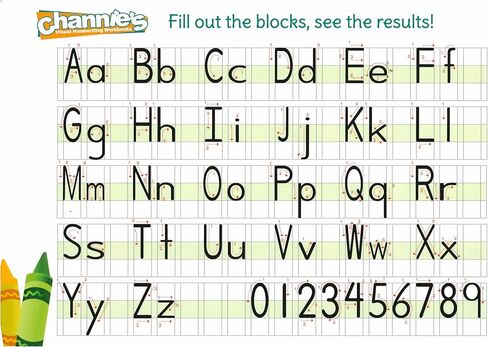 Channie’s All-In-One Visual Handwriting & Math Workbook Set for Pre-Kindergarten - 1st Grade Elementary School Students (5 Pack) in Kuwait
