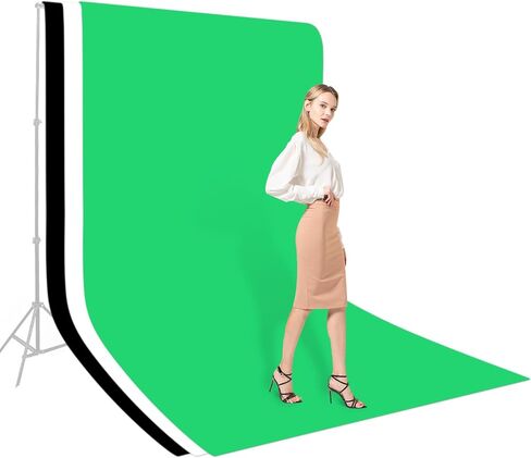 GVM 6.6X10FT Green Screen Backdrop for Photography, Chromakey Green Backdrop Fabric Greenscreen Background for Video Recording Live Streaming Portrait Video Conference Studio Interview in Saudi Arabia