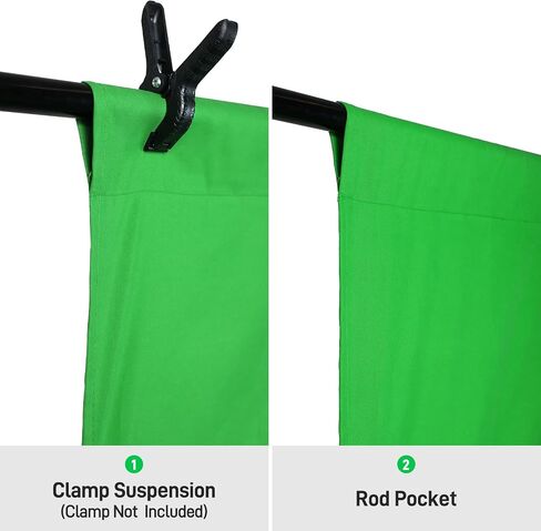 GVM 6.6X10FT Green Screen Backdrop for Photography, Chromakey Green Backdrop Fabric Greenscreen Background for Video Recording Live Streaming Portrait Video Conference Studio Interview in Saudi Arabia