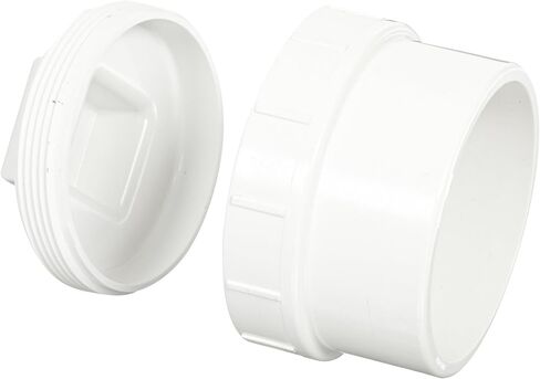 سبيرز P105X سلسلة PVC DWV تركيب الأنابيب، محول التنظيف مع المكونات، 1-1/2 "حنفية × 1-1/2" NPT أنثى in Kuwait