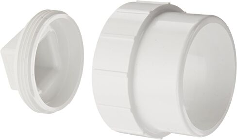 سبيرز P105X سلسلة PVC DWV تركيب الأنابيب، محول التنظيف مع المكونات، 1-1/2 "حنفية × 1-1/2" NPT أنثى in Kuwait