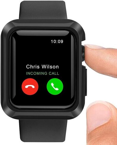 Case Compatible Apple Watch 42mm Shock Proof Protective Bumper Case Cover for Apple Watch Series 3 2 1 Sport in Saudi Arabia