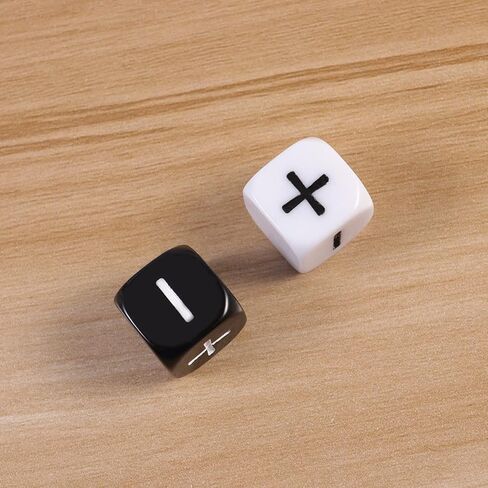 STOBOK 24 Pcs 6 Sided Kids Math Dice Dice Games for Kids Dice Games for Preschoolers Dices Minus Plus in Saudi Arabia