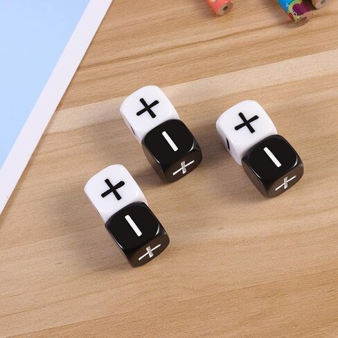 STOBOK 24 Pcs 6 Sided Kids Math Dice Dice Games for Kids Dice Games for Preschoolers Dices Minus Plus in Saudi Arabia
