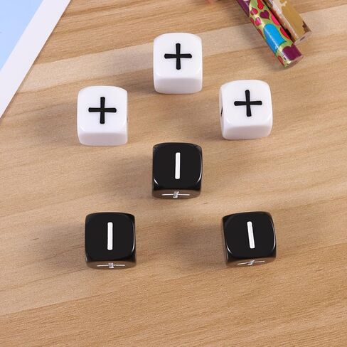 STOBOK 24 Pcs 6 Sided Kids Math Dice Dice Games for Kids Dice Games for Preschoolers Dices Minus Plus in Saudi Arabia