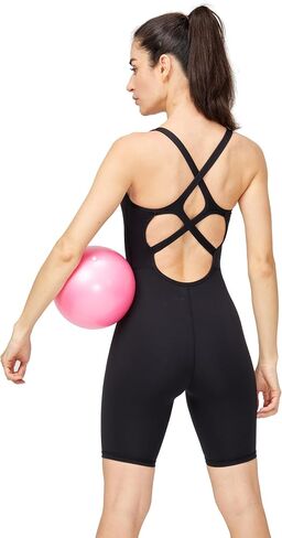 LOVESOFT Yoga Romper for Women Sports Backless Jumpsuits Shorts Sleeveless Gym Bodysuit in Kuwait