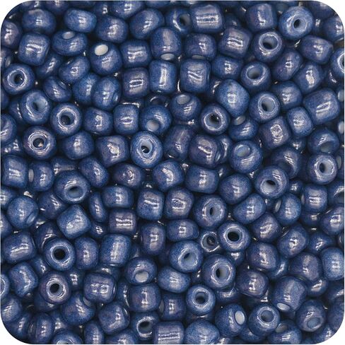1000 Pcs 4mm Blue Round Glass Seed Beads for Jewelry Making, DIY Art, Crafts, Gifts in Saudi Arabia