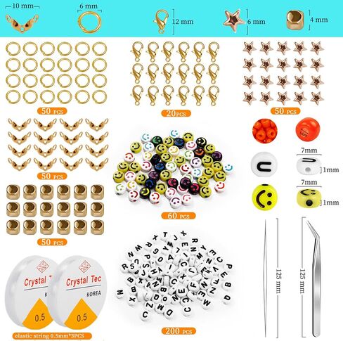35000Pcs Glass Seed Beads, 2mm 48 Colors 12/0 Beads for Jewelry Making Kit, Small Glass Bead Craft Set 200Pcs Alphabet Beads and 60Pcs Smiley Beads for Bracelets Earrings Ring Necklaces Making in Saudi Arabia