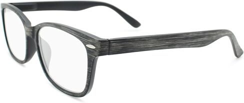 Gray Wood Tone Reading Glasses Men & Women to Look Unique With Clear Vision - Strong & Durable Readers For Women & Men - Comfortable Spring Hinges for All Face Shapes - Mens Reading Glasses 1.0 in Saudi Arabia