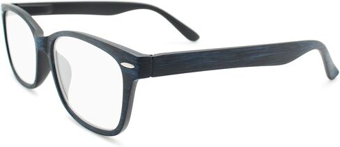 Gray Wood Tone Reading Glasses Men & Women to Look Unique With Clear Vision - Strong & Durable Readers For Women & Men - Comfortable Spring Hinges for All Face Shapes - Mens Reading Glasses 1.0 in Saudi Arabia
