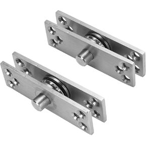 Heavy Duty Door Pivot Hinge, 360° Rotating Stainless Steel Ball Core Concealing Hinges for Wooden, Aluminum, Glass Doors, 220lbs Capacity, 32 Screws Included in Kuwait