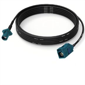 Fakra Z Female to Fakra Z Male RG174 Extension Cable 1.5m/4.92ft for Car SUV Stereo Head Unit GPS Navigation FM AM Radio Sirius XM Satellite Radio 4G LTE TEL Telematics DAB Digital Radios in Kuwait