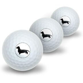 GRAPHICS & MORE Dachshund - Weiner Dog Novelty Golf Balls 3 Pack in Saudi Arabia