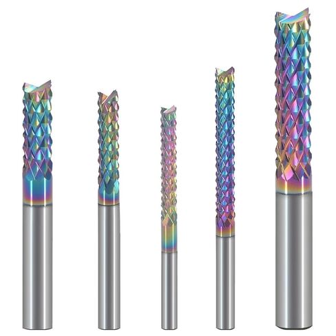 3.175mm 4mm 6mm 8mm Shank Carbide Tungsten Corn Cutter Cutting PCB Milling End Mill CNC Router Bits For Circuit Board Fibreboard(8x35x70L) in Kuwait
