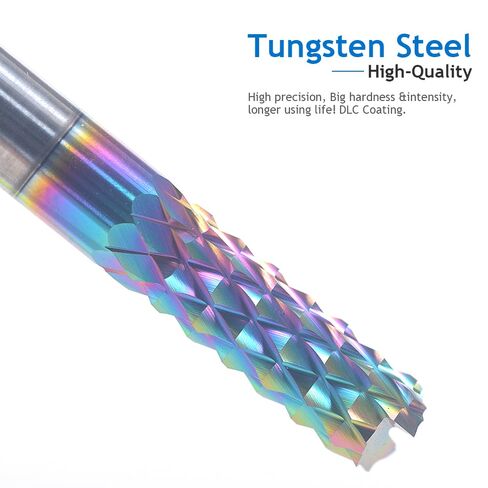 3.175mm 4mm 6mm 8mm Shank Carbide Tungsten Corn Cutter Cutting PCB Milling End Mill CNC Router Bits For Circuit Board Fibreboard(8x35x70L) in Kuwait