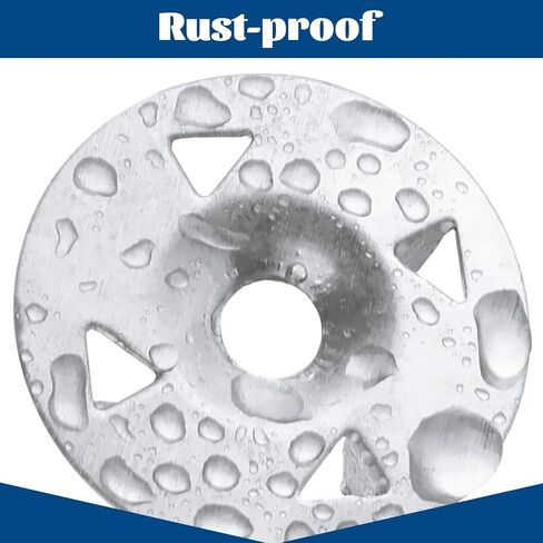 400PCS 1-1/8 Inch Foam Board Fasteners Washers, Galvanized Steel Metal Washer for Installation of Foam Board Panels(with 400PCS Screws) in Saudi Arabia