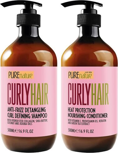 Argan Oil Shampoo and Conditioner Set - Moisturizing Sulfate Free Moroccan Care with Keratin - For Curly, Straight, Dry and Damaged Hair - Hydrating, Anti Frizz Salon Technology in Saudi Arabia