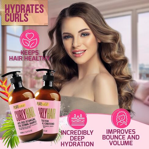 Argan Oil Shampoo and Conditioner Set - Moisturizing Sulfate Free Moroccan Care with Keratin - For Curly, Straight, Dry and Damaged Hair - Hydrating, Anti Frizz Salon Technology in Saudi Arabia