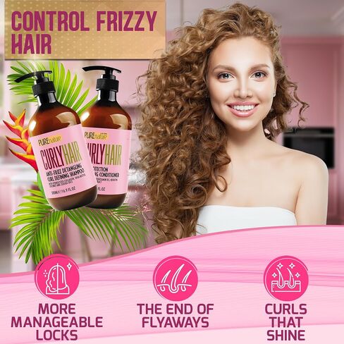 Argan Oil Shampoo and Conditioner Set - Moisturizing Sulfate Free Moroccan Care with Keratin - For Curly, Straight, Dry and Damaged Hair - Hydrating, Anti Frizz Salon Technology in Saudi Arabia