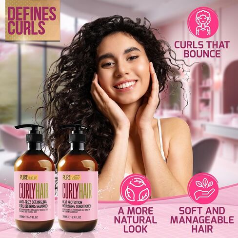 Argan Oil Shampoo and Conditioner Set - Moisturizing Sulfate Free Moroccan Care with Keratin - For Curly, Straight, Dry and Damaged Hair - Hydrating, Anti Frizz Salon Technology in Saudi Arabia