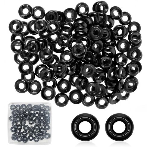 200 Qty #8/#10 Countersunk 304 Stainless Steel Washers for Screws and Bolts,Silver/Black Metal Cup Washer Set for Fastening (Black, #8-200) in Kuwait