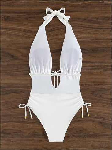Wdirara Women's Tie's Obless Sleveless Halter قطعة واحدة in Saudi Arabia
