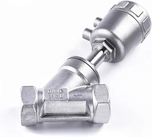 1/2 3/4 1 Inch 1inch Stainless Steel Pneumatic Seat Valve 16bar Normally Closed 1Pcs(3/4",B Type) in Saudi Arabia