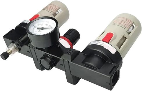 1PC BC3000 Air Treatment Filter Oil Water Separator 3/8 PT Thread Pressure Regulator(Only BC3000) in Saudi Arabia