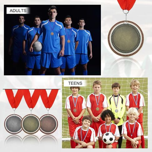 PATIKIL Award Medals, 1st Prize Medals Winner Medals with Neck Ribbon for Competitions Sports Games in Saudi Arabia