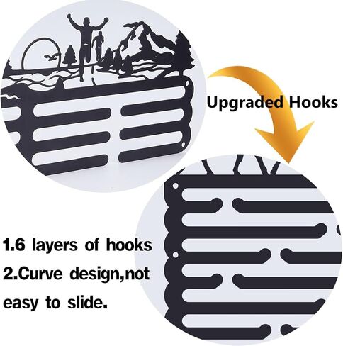 SUPERDANT Sports Medal Hanger Display Holder Personalised Medals Rack Wall Mounted Hanging Hooks for Athletes Gifts in Saudi Arabia