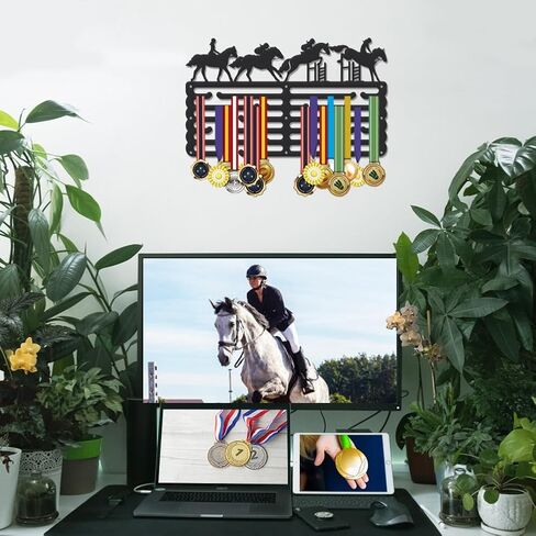 SUPERDANT Sports Medal Hanger Display Holder Personalised Medals Rack Wall Mounted Hanging Hooks for Athletes Gifts in Saudi Arabia
