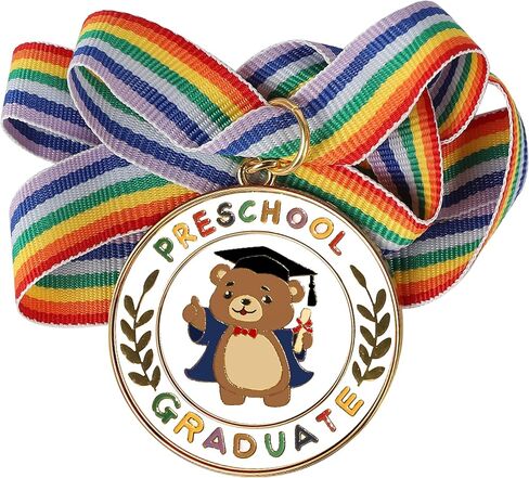 COCHIE Metal Graduation Medal with Graduation Honor Stole Sash, Grad Award Medals with Lightweight Neck Ribbon, Grad Gift Party Favor Supplies in Saudi Arabia