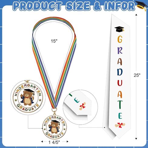 ميدالية التخرج من Cochie Metal مع تخرج شرف Sash ، ميداليات جائزة Grad مع شريط رقبة خفيفة الوزن ، خريج هدايا لحزب اللوازم in Saudi Arabia