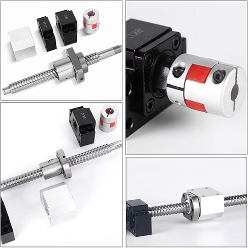 وحدة الدقة الدقيقة للحركة الخطية وحدة الدعم خطية خطية لدعم SFU2005 Ball Screw 1PCS BK15 SIDE SIDE+1PCS BF15 SIDE SIDE+NUT حامل+اقتران (1400 مم) in Saudi Arabia