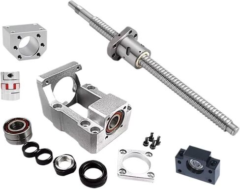 Linear Motion Ball Screw Precision Part 100-1000mm SFU1605 Ball Screw +SBR16 Linear Guide HM12-60 + BF12 Linear Support Rail(650mm) in Saudi Arabia