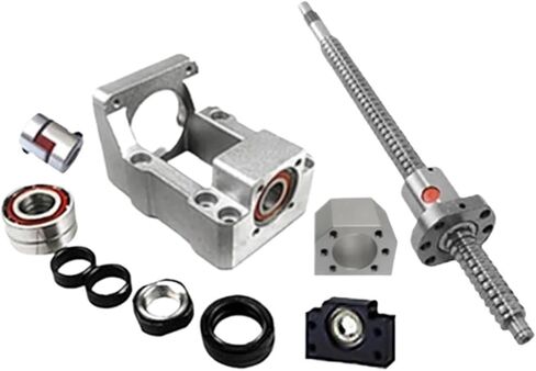 Linear Motion Ball Screw Precision Part SFU1605 Ball Screw C7 Set 1200-2000mm+HM12-57 for Nema23 Cast Aluminum BF12+Plum Coupling XB25*30 +Coupler DSG16H for Parts(1500mm) in Saudi Arabia