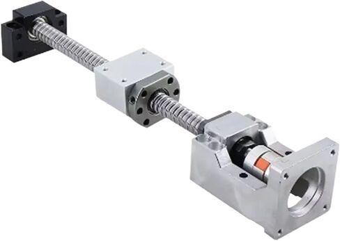 Linear Motion Ball Screw Precision Part SFU1605 Ball Screw C7 Set 1200-2000mm+HM12-57 for Nema23 Cast Aluminum BF12+Plum Coupling XB25*30 +Coupler DSG16H for Parts(1500mm) in Saudi Arabia